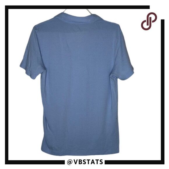 Mack Weldon Large Vesper Pocket Polo in Light Blue - Picture 2 of 4